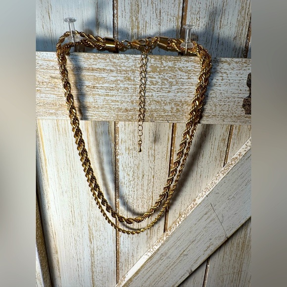 Urban Outfitters 2 layer rope necklaces Gold color - Picture 4 of 5
